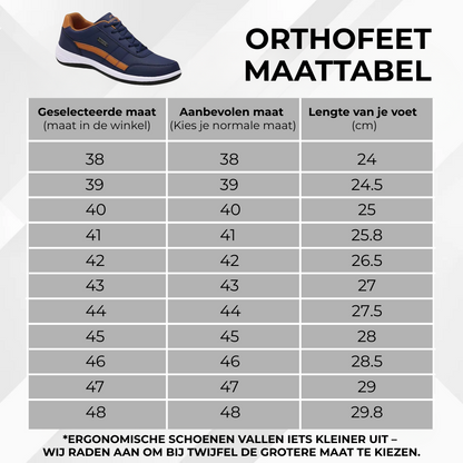 OrthoFeet - Ergonomische, Pijnverlichtende Comfortschoenen - Unisex
