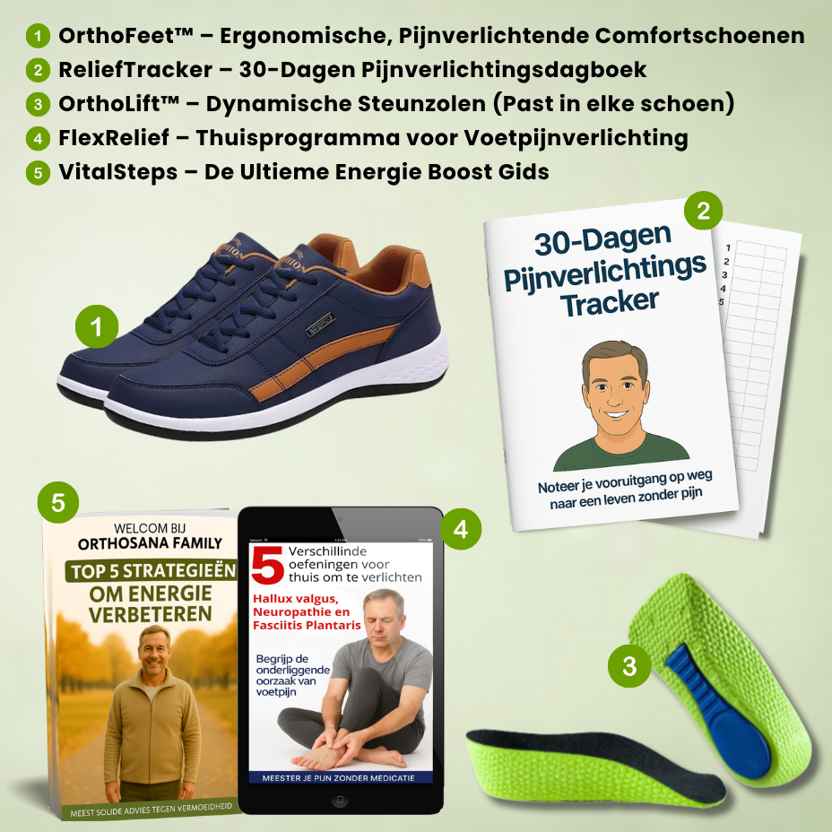 OrthoFeet - Ergonomische, Pijnverlichtende Comfortschoenen - Unisex