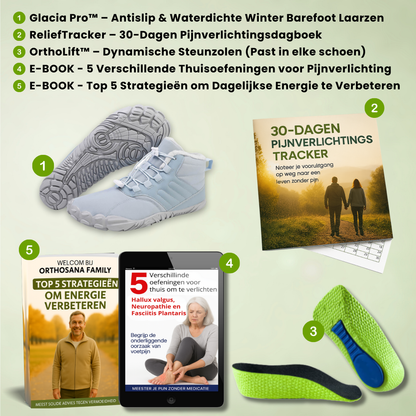 Glacia Pro™ – Antislip & Waterdichte Winter Barefoot Laarzen (Unisex)