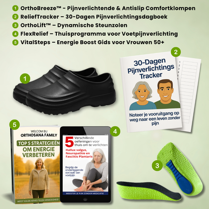 OrthoBreeze™ – Pijnverlichtende & Antislip Comfortklompen