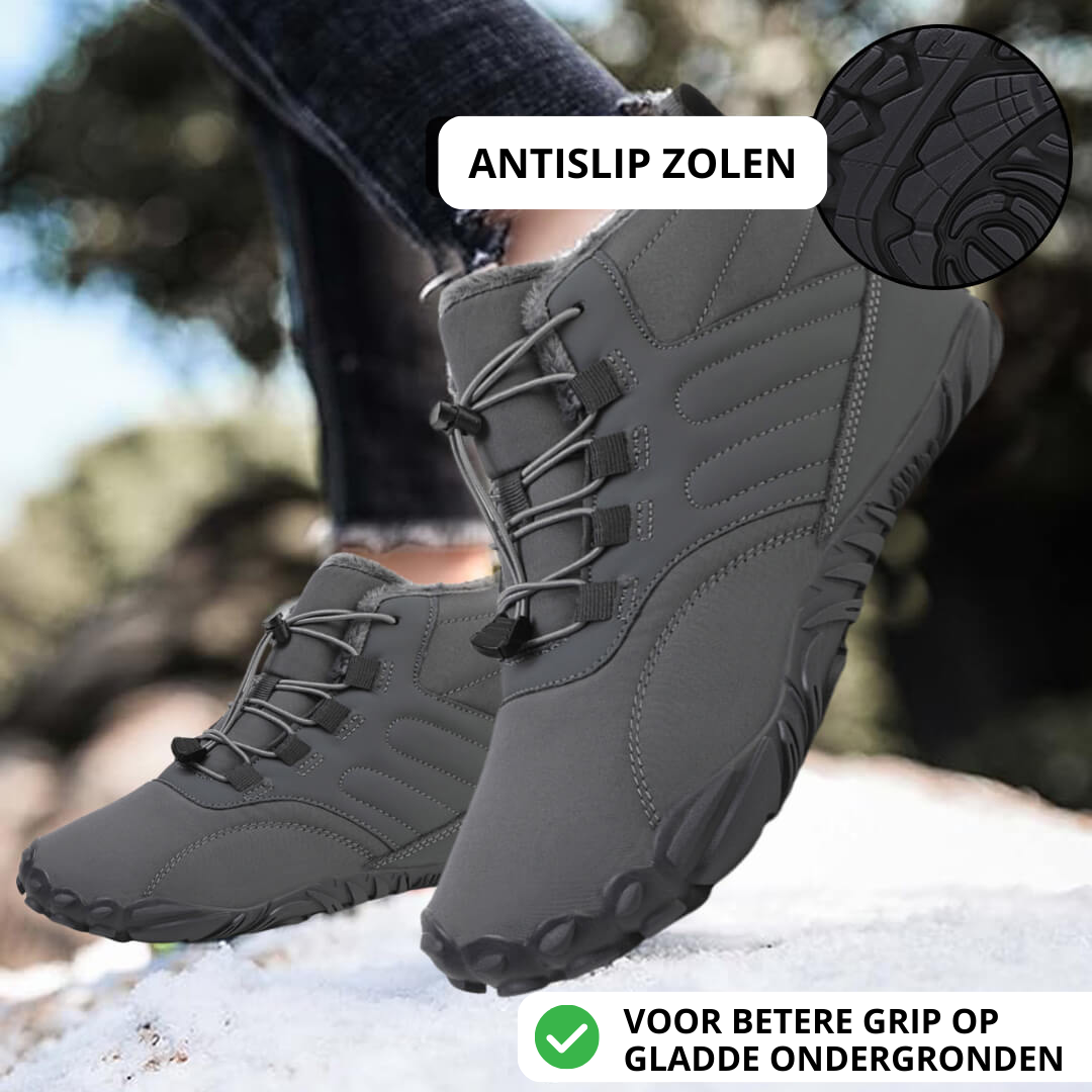 Glacia Pro™ – Antislip & Waterdichte Winter Barefoot Laarzen (Unisex)