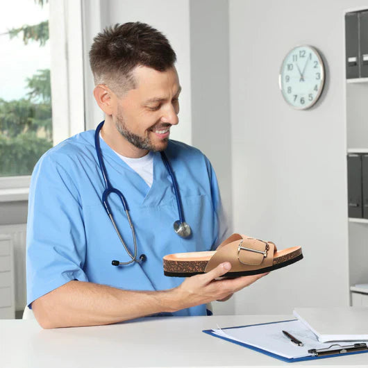 OrthoGrace - Pijnsverlichtende Kurk Sandalen Met Bandjesontwerp