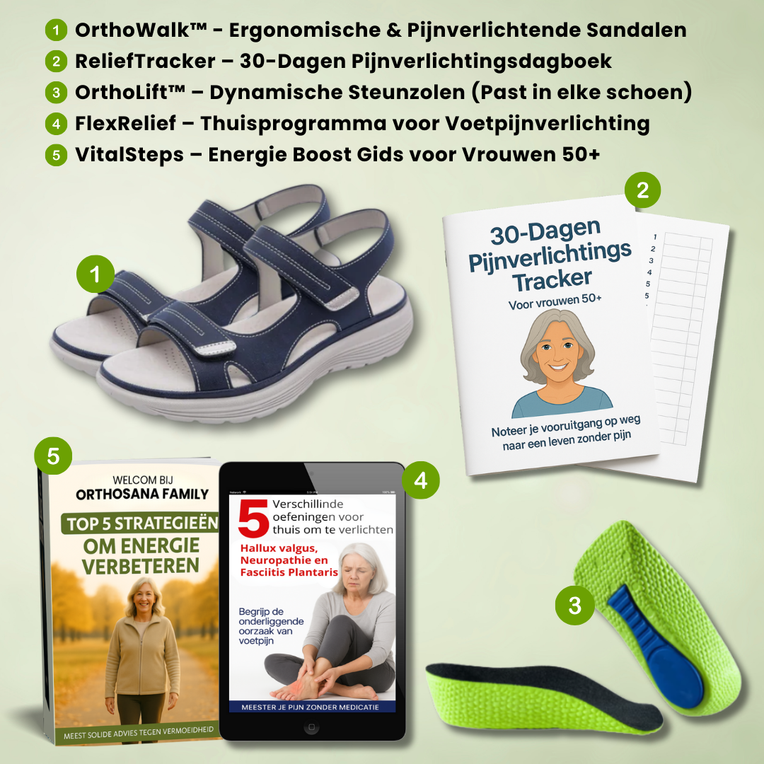 OrthoWalk™ - Ergonomische, Pijnverlichtende en Antislip Sandalen (Koop 1, krijg 1 GRATIS!)
