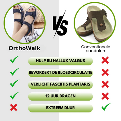 OrthoWalk™ - Ergonomische, Pijnverlichtende en Antislip Sandalen