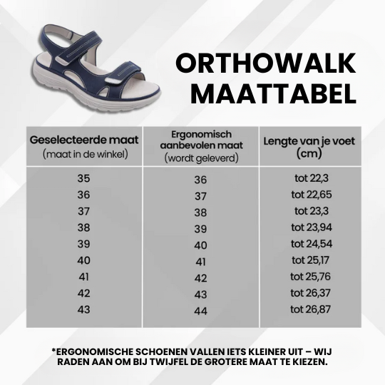 OrthoWalk™ - Ergonomische, Pijnverlichtende en Antislip Sandalen
