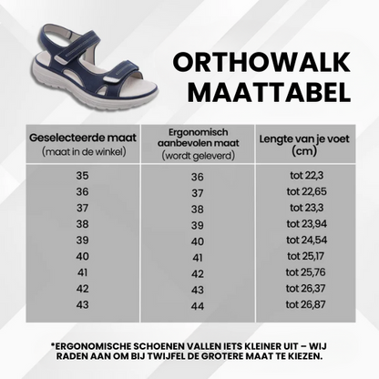 OrthoWalk™ - Ergonomische, Pijnverlichtende en Antislip Sandalen