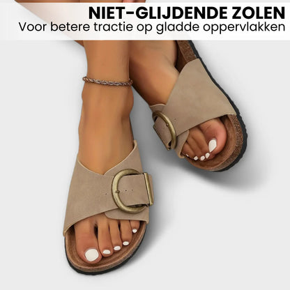 OrthoGrace - Pijnsverlichtende Kurk Sandalen Met Bandjesontwerp