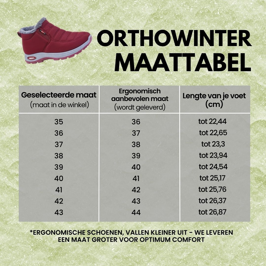 OrthoWinter - ergonomische, waterdichte, geïsoleerde schoenen voor herfst en winter