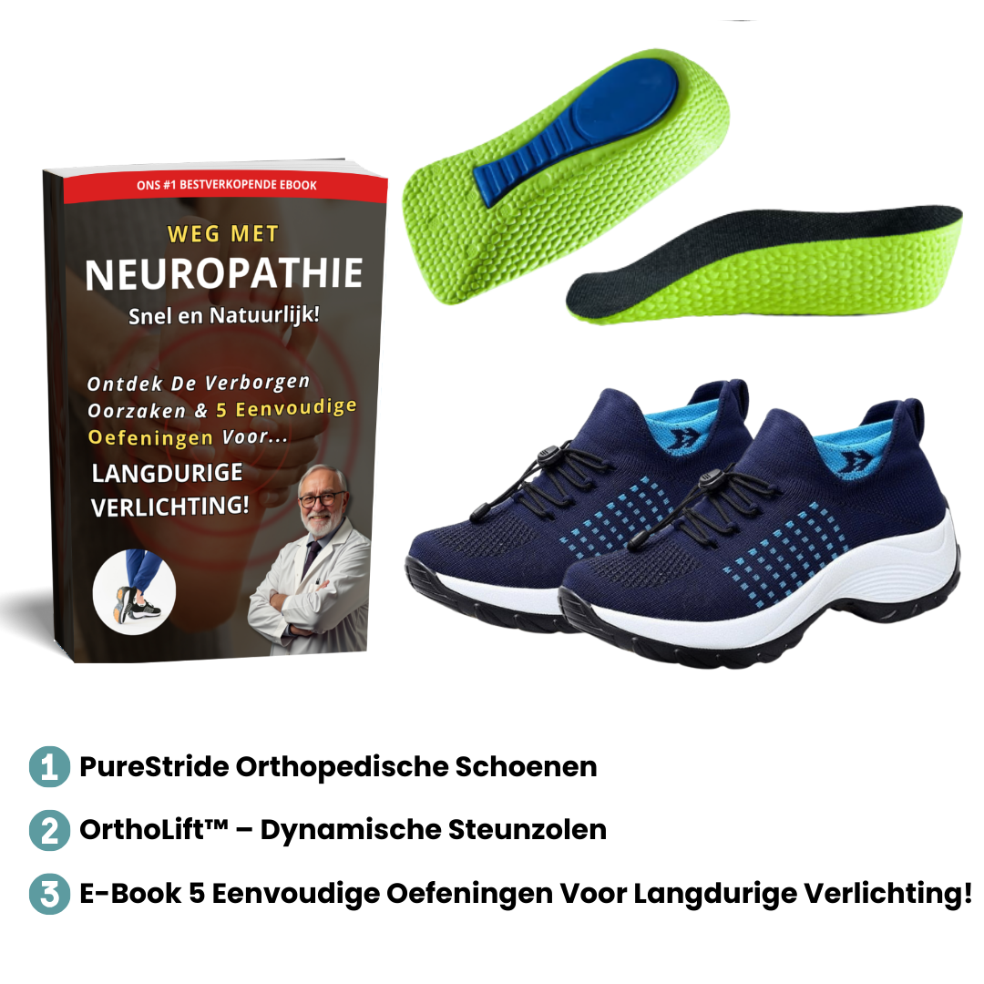 PureStride™ – Orthopedische Schoenen voor Dames tegen Neuropathie